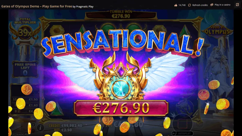 Maximales Gewinnpotenzial von 5000x in Gates of Olympus