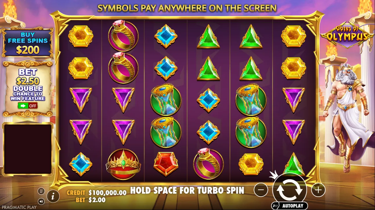Gates of Olympus Demo-Modus Gameplay